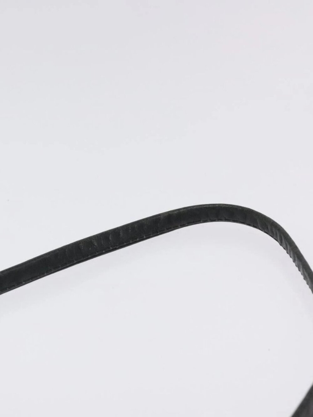 Christian Dior Trotter Canvas Shoulder Bag Black Gold Auth BA1830 - Picture 9 of 16